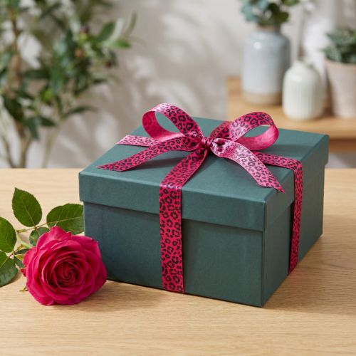 Itens Fita decorativa com estampa de leopardo, rosa, 15 mm x 18 m