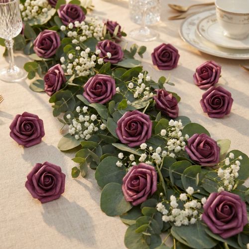 Rosa de espuma Ø3,5cm lilás 48 un. | Floristik24.pt
