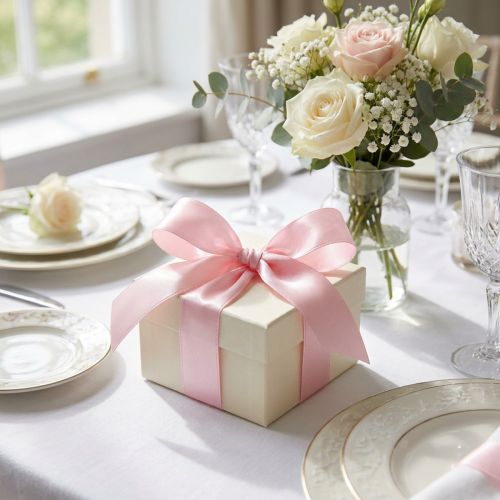 Fita decorativa para presente, fita rosa, orla, 15mm, 3m, 10 unidades | Floristik24.pt