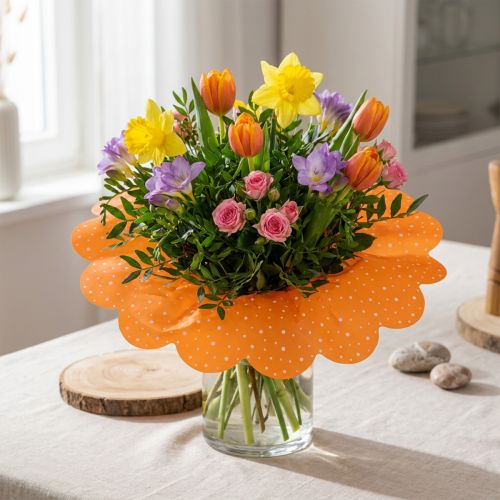 Punho Rondella laranja Ø48cm 50pcs | Floristik24.pt