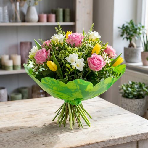 Punhos Rondella Ø38cm verde 50pcs | Floristik24.pt