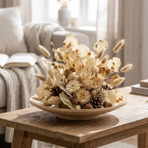 Decoração de folhas secas Creme florístico seco Moneta 100g | Floristik24.pt