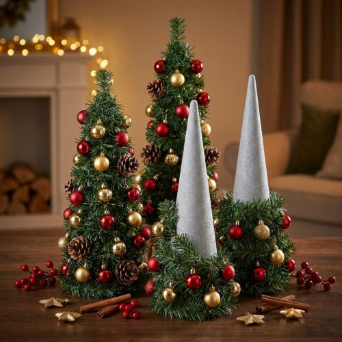 Itens Cones SEC de espuma floral 32cm 4 un