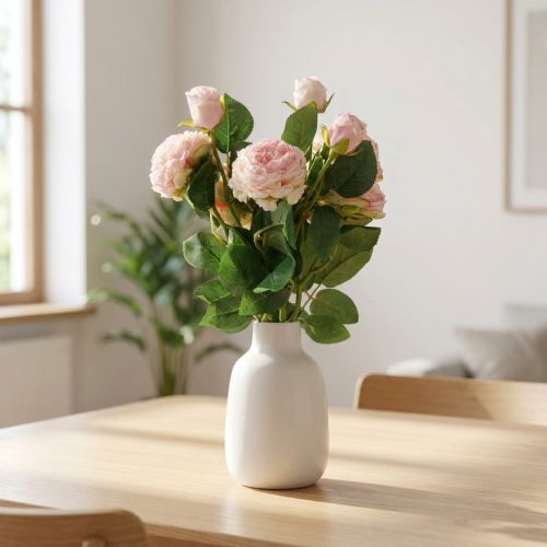 Itens Rosas Artificiais Rosa Rosas Artificiais Aparência Seca 53cm 3pcs