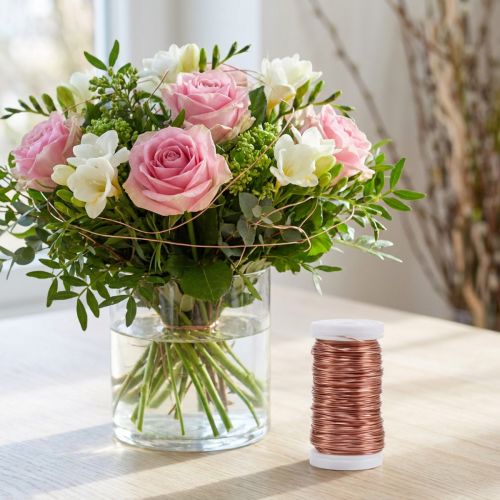 Arame decorativo com glitter para ideias criativas de arranjos florais e artesanato. | Floristik24.pt