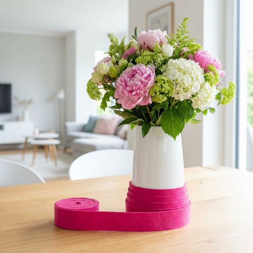 Itens Fita de feltro fita de lã rosa fita de feltro de lã tecido decorativo 15cm 5m
