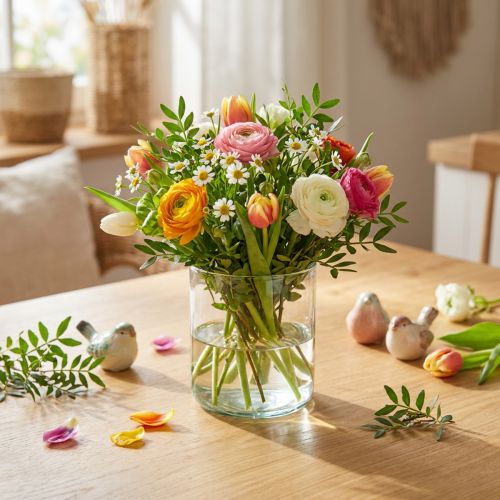 Vaso de vidro, vaso de flores,