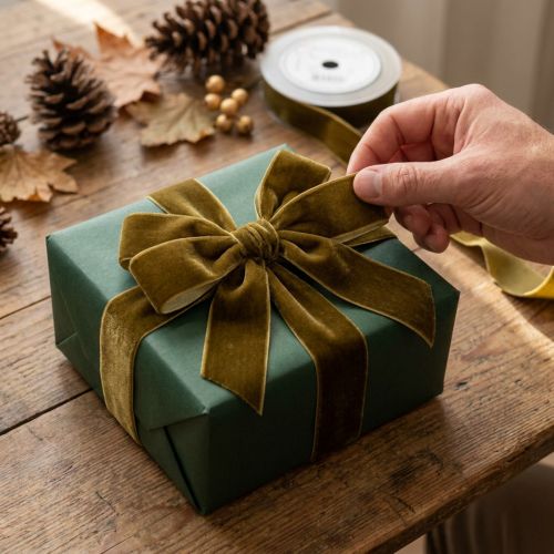 Itens Fita de veludo decorativa em rolo, ideal para embrulho de presentes, 20 mm x 10 m