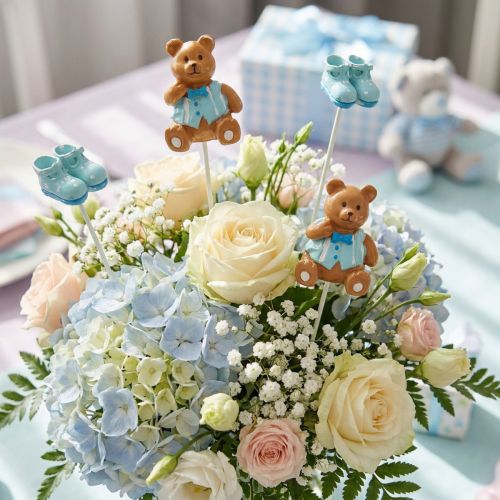 Itens Urso decorativo, sapato azul 1,5-4cm 16 unid.