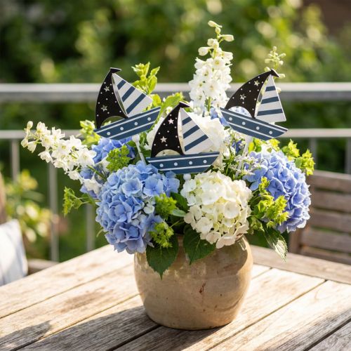 Itens Decoração marítima barco plugue de flores decoração navio 7cm 14pcs