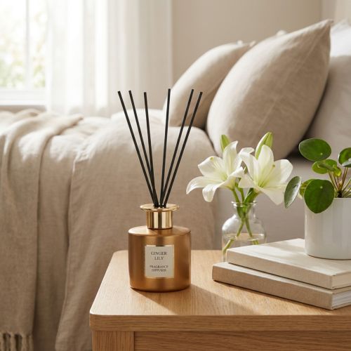 Difusor de fragrância de ambiente em sticks de fragrância Ginger Lily 150ml | Floristik24.pt