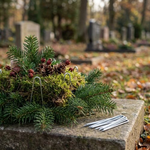 Itens Ivy Needles 40mm Planta Galvanizada Agulhas Funerais Flores 400g