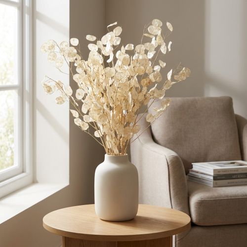 Lunaria Deco Moon Violet Silver Folha Seca 90cm 100g | Floristik24.pt