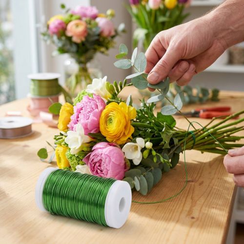 Arame decorativo esmaltado para diversas ideias de artesanato e arranjos florais. | Floristik24.pt
