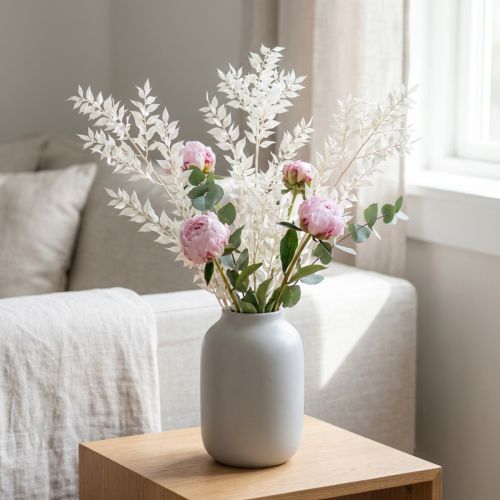Ramos de ruscus ramos decorativos flores secas branqueadas 10 unidades | Floristik24.pt
