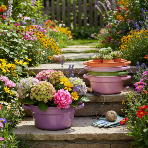 Itens Tigela decorativa de metal, 4 cores de primavera, Ø17cm, 4 peças