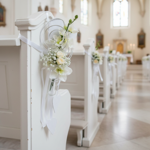 Itens Suporte de banco com tubo e coração, 18 cm, 6 peças