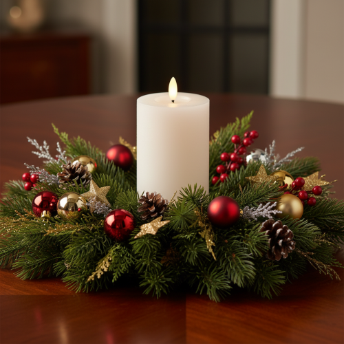 Vela de pilar LED, com efeito de chama tremulante e temporizador, Ø7cm, 16cm comprar | Floristik24.pt