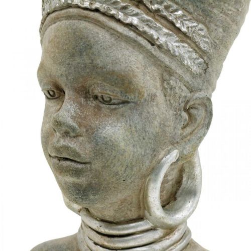 Floristik24 Cabeça de planta busto mulher africana vaso de flores cerâmica H29cm