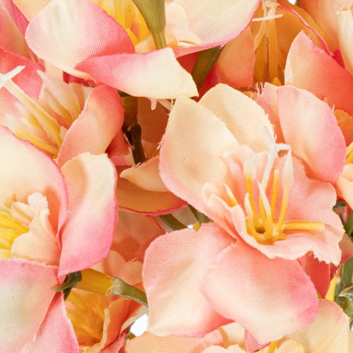 Itens Ramo decorativo florido de lírio peruano para arranjos atemporais, 33 cm, 6 peças