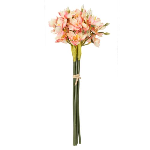 Itens Ramo decorativo florido de lírio peruano para arranjos atemporais, 33 cm, 6 peças