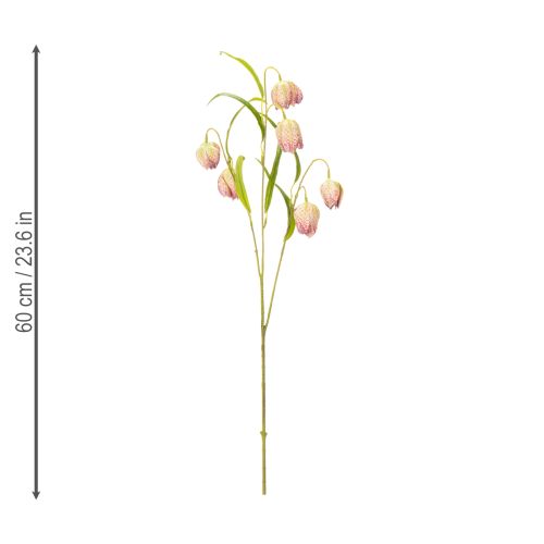Itens Flor fritilária artificial, decoração delicada para ambientes, 60 cm, 3 peças