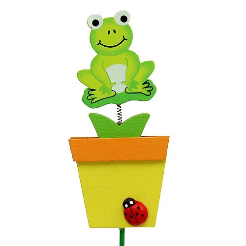 Floristik24 Sapo em vaso variado. 9cm L28cm 16 unid.