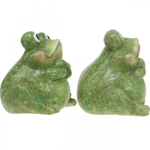 Itens Casal de sapo de cerâmica, casal de sapo de cerâmica, decoração de verão 14cm 2pcs