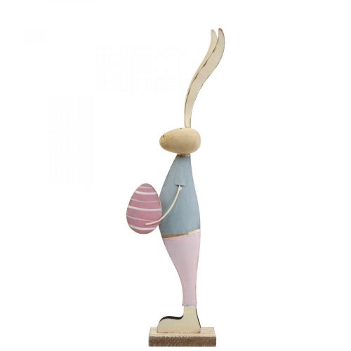 Floristik24 Coelhos decorativos de primavera em metal par de coelhos Alt.39cm