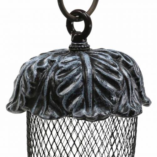 Floristik24 Comedouro bolota para pendurar metal Ø13cm A20,5cm