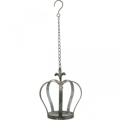 Floristik24 Coroa decorativa para grelha suspensa, local de alimentação de metal Ø18,5cm