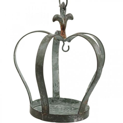 Floristik24 Coroa decorativa para grelha suspensa, local de alimentação de metal Ø18,5cm