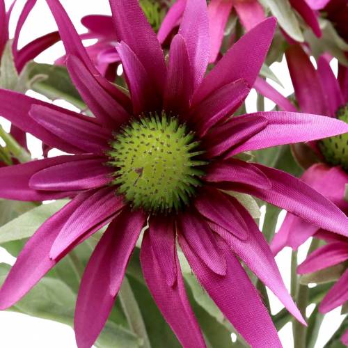 Itens Echinacea flor urze artificial 45cm 3pcs