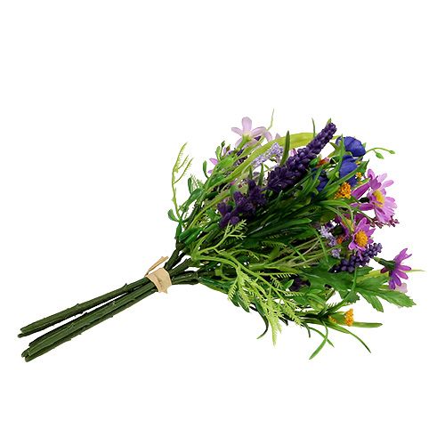 Floristik24 Buquê margarida rosa com lavanda 24cm