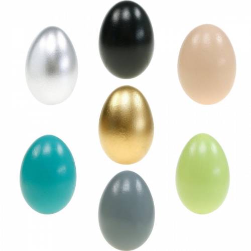 Itens Ovos de ganso ovos soprados decoração de Páscoa várias cores 12 peças