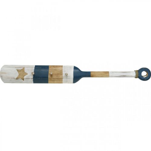 Floristik24 Roupeiro Decoração de Parede Paddle Maritime Deco Madeira Azul Escuro 1m