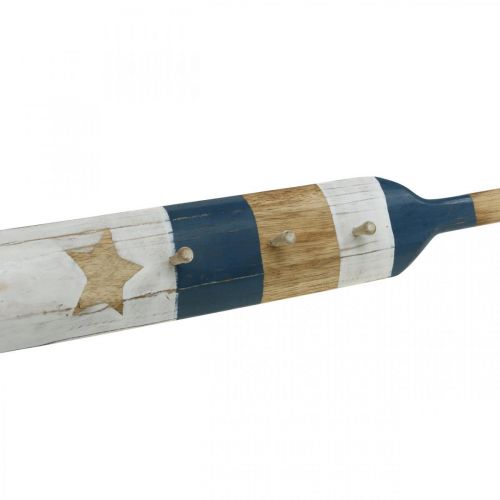 Floristik24 Roupeiro Decoração de Parede Paddle Maritime Deco Madeira Azul Escuro 1m