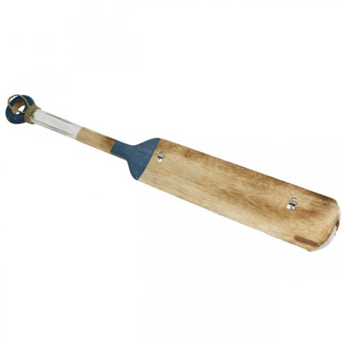 Floristik24 Roupeiro Decoração de Parede Paddle Maritime Deco Madeira Azul Escuro 1m