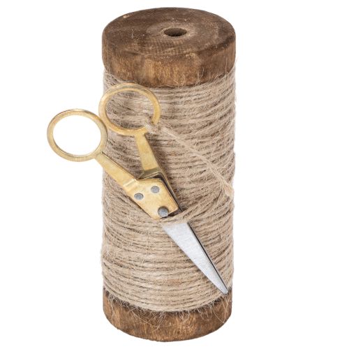 Itens Carretel de lã com tesoura decorativa Ø6,5cm A15cm 2 peças Estilo vintage