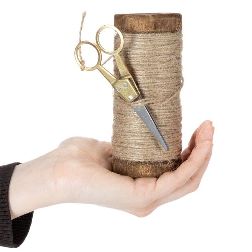 Itens Carretel de lã com tesoura decorativa Ø6,5cm A15cm 2 peças Estilo vintage