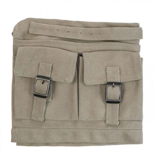Floristik24 Bolsa de ferramentas de jardim cinto cinto de jardim caqui L 112 cm