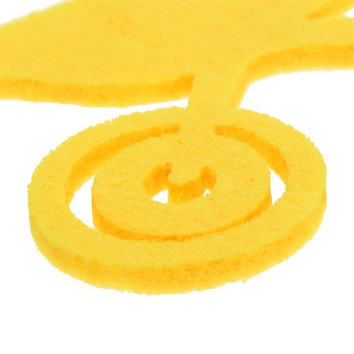 Ferramentas de jardim em feltro amarelo 24 peças