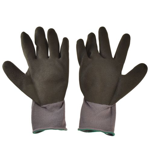 Itens Luvas de jardinagem tamanho 10 cinza preto verde EN 2121X