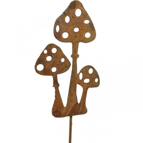 Itens Plugue decorativo para jardim pátina fly agaric 10cm 6 peças