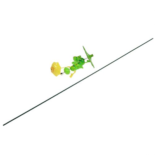 Floristik24 Lagarta de plugue de jardim com guarda-chuva no poste de 74 cm