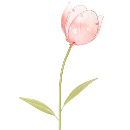 Estaca de jardim decorativa em forma de tulipa para canteiros e bordaduras, 94 cm