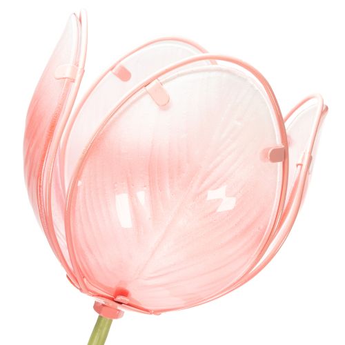 Itens Estaca de jardim decorativa em forma de tulipa para canteiros e bordaduras, 94 cm