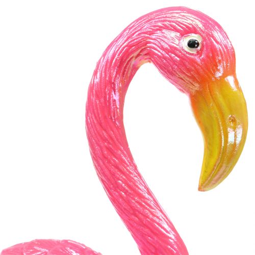 Floristik24 Tampão de jardim flamingo rosa 15 cm