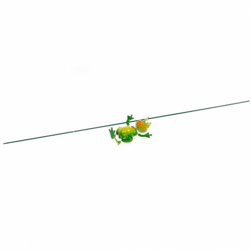 Floristik24 Rei Sapo Estaca de Jardim com Metal Primavera Verde, Amarelo, Dourado H68,5cm