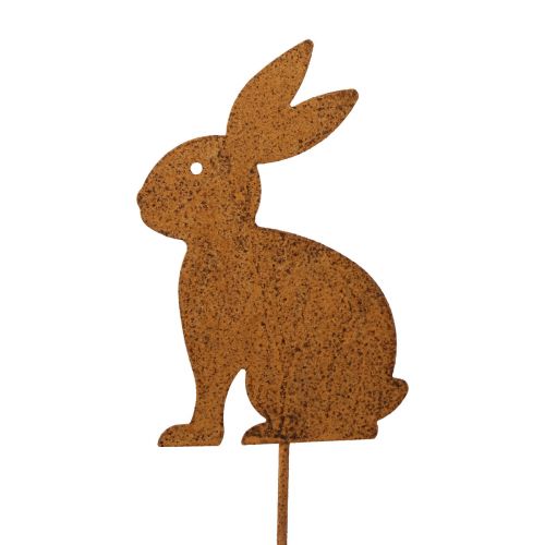 Itens Estaca de jardim coelho ferrugem decoração de jardim decoração de Páscoa 11cm × 15cm